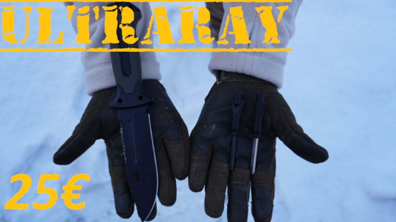 Ultraray Outdoor Messer für 25€ von AMAZON😎 BACKSEAT SURVIVOR testet 🤔
