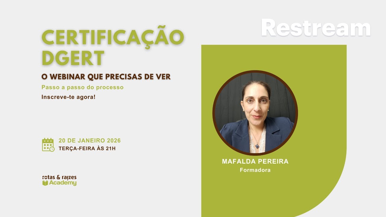 Webinar - Certificação DGERT