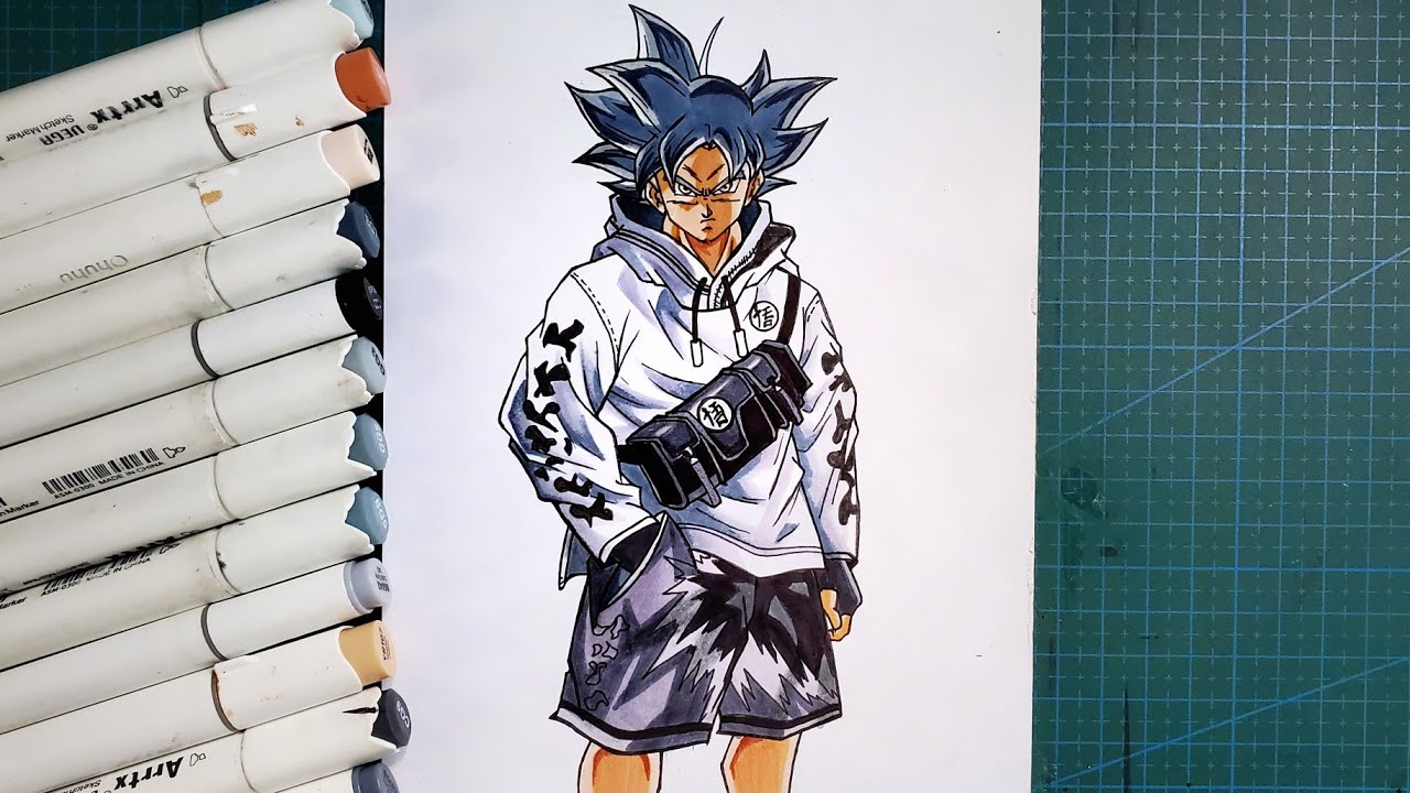How to Draw Drip Goku Ultra instinct🔥| step by step drawing tutorial