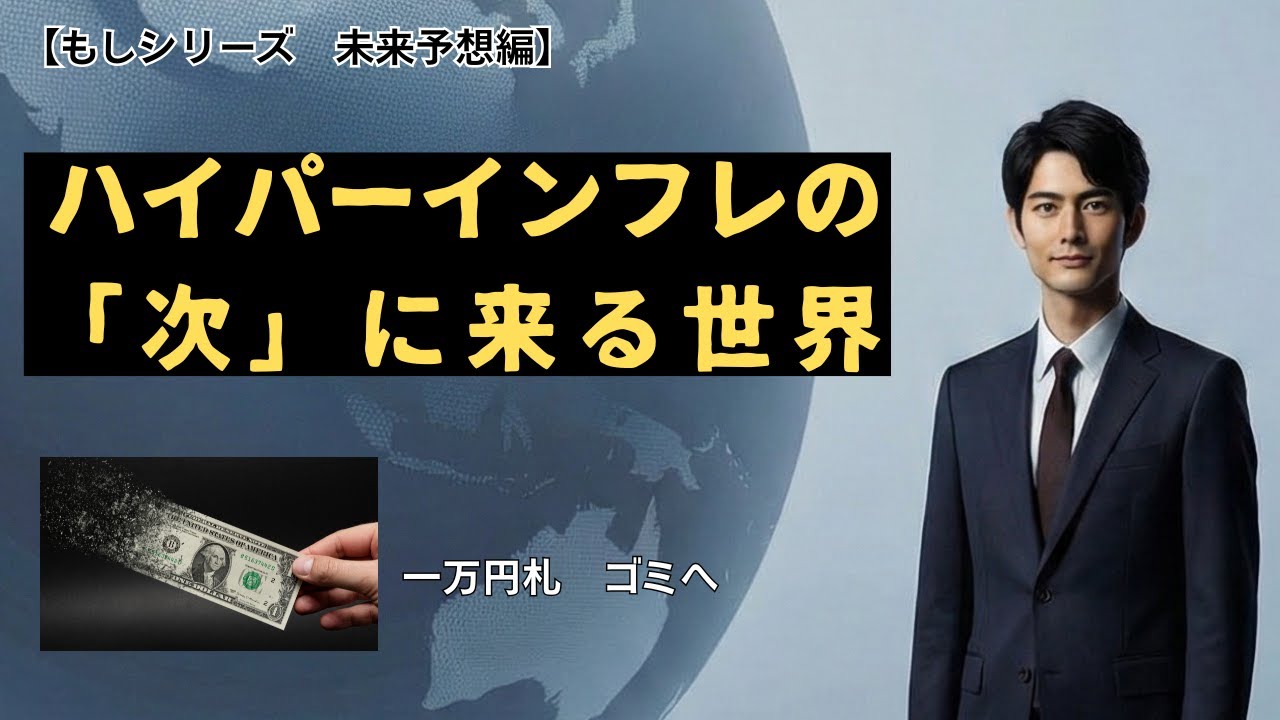 〈もしシリーズ〉【未来予想編】ハイパーインフレの“次”に来る地獄。もし明日、一万円札がただの紙切れになったら？#思考実験 #もしシリーズ #考察#未来予想