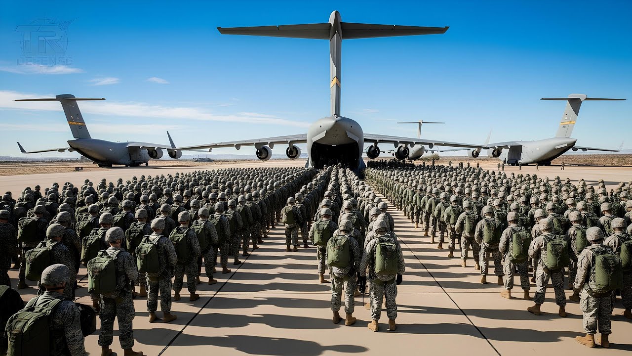 IRAN SHOCKED! US C-17 Aircraft Transport Thousands of Paratroopers to the Middle East