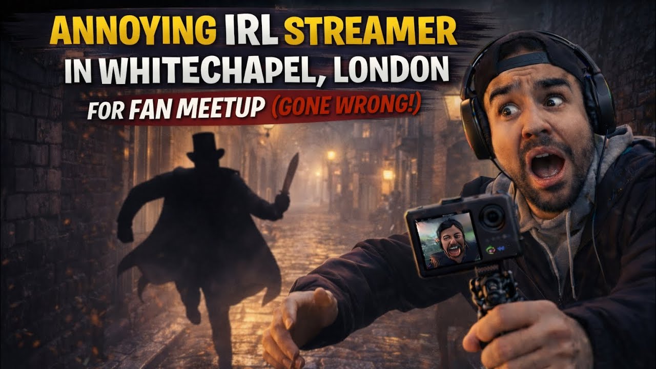 Annoying IRL streamer in Whitechapel, London