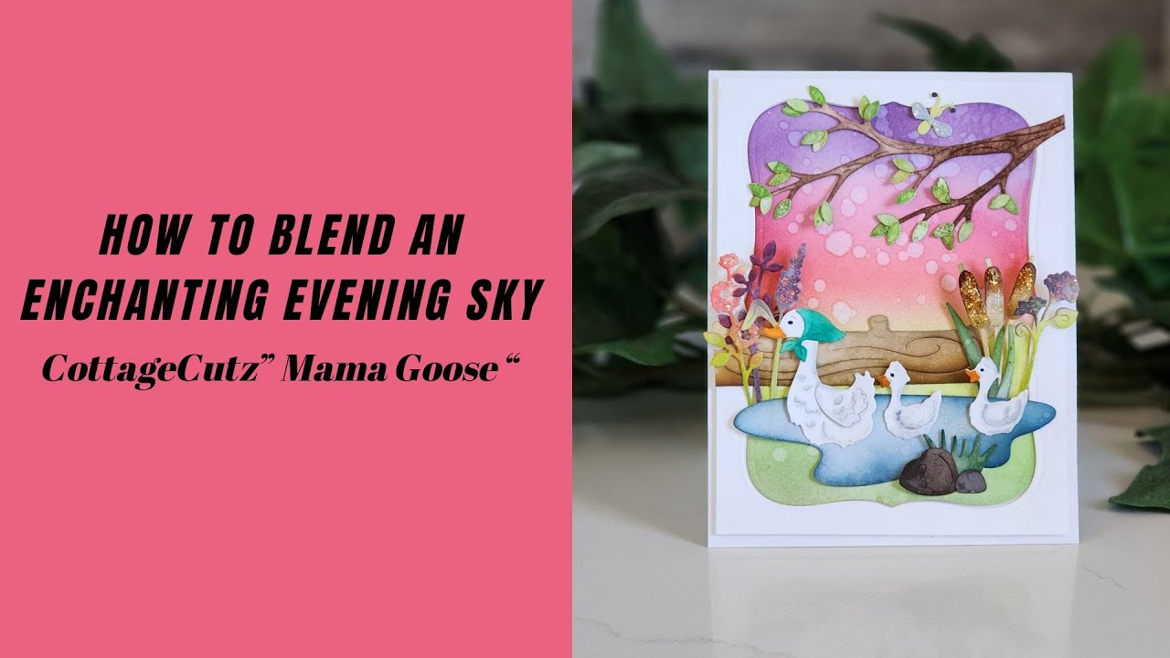 Ink Blending an Enchanting Evening Sky| Cottage Cutz 