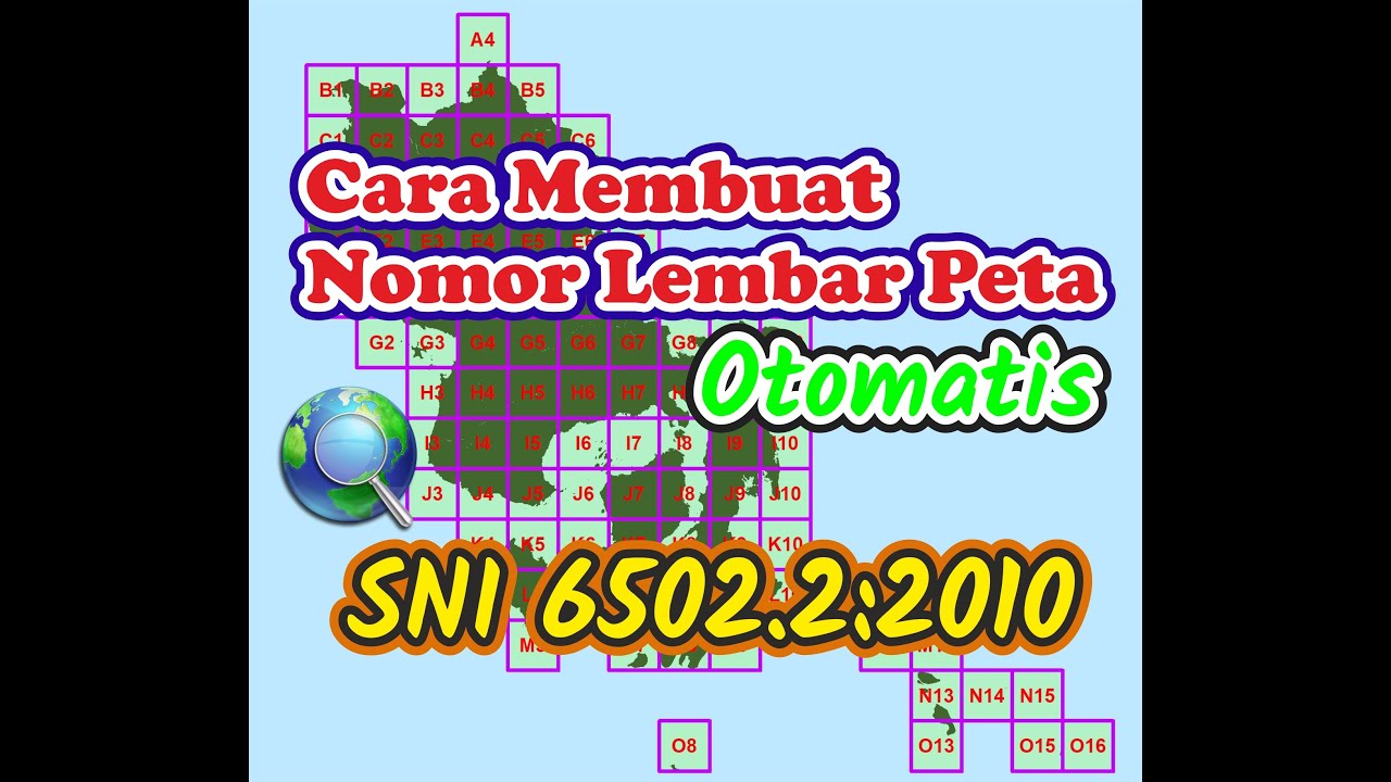 Cara Membuat Grid Peta Indeks Otomatis di Arcgis