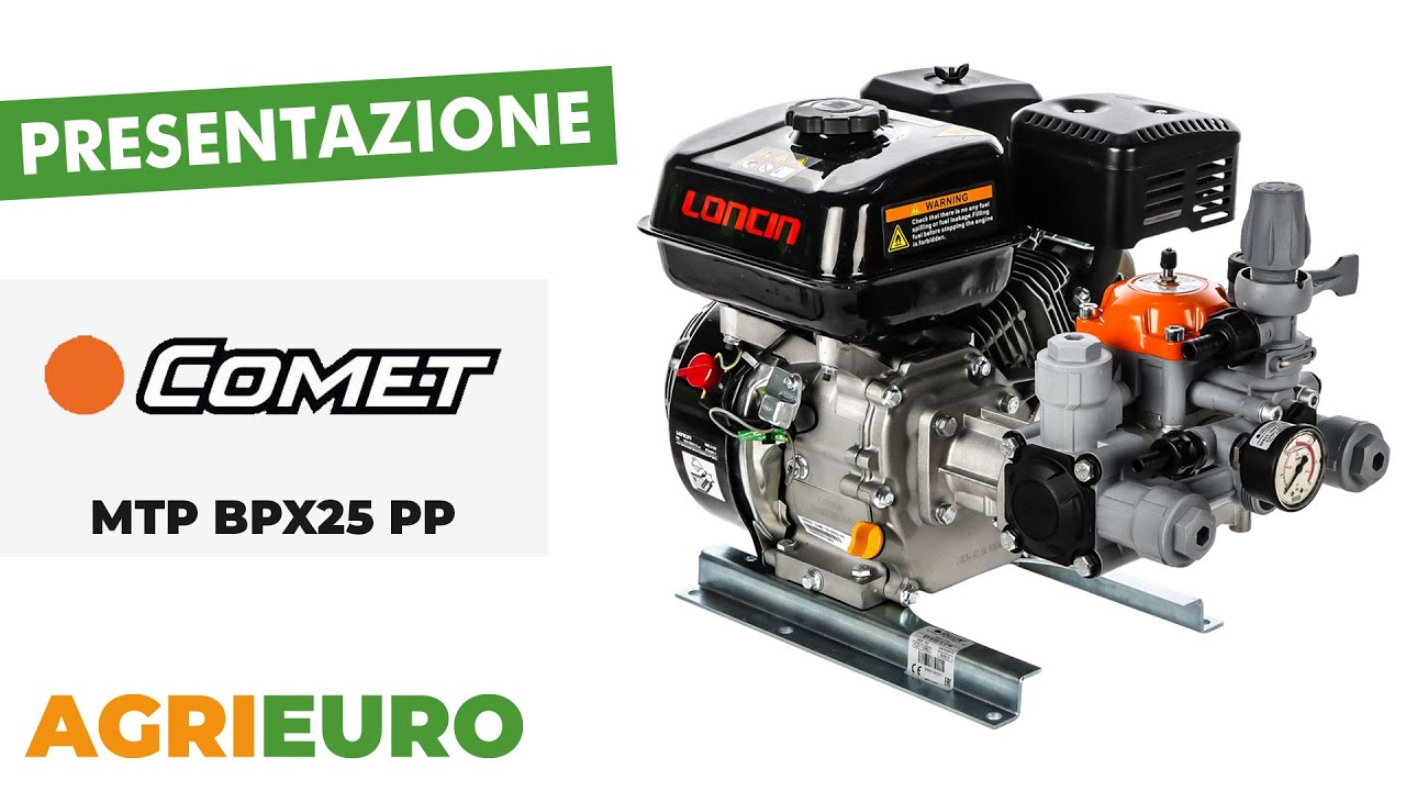 Comet MTP BPX25 PP - Motopompa per irrorazione - Presentazione
