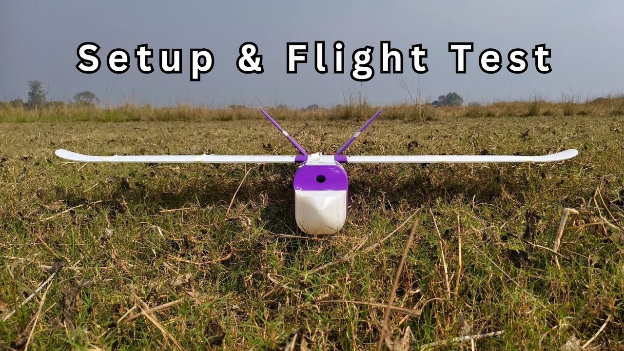 3D Printed V-Tail Pusher RC Plane | Full Electronic Setup & Flight Test!