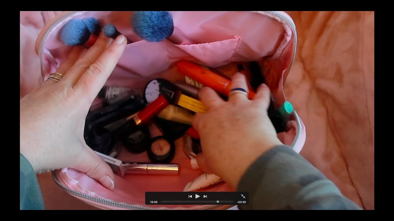 ASMR fast make up rummage. No tapping. No talking. Tingly #asmr #makeup #fastasmr