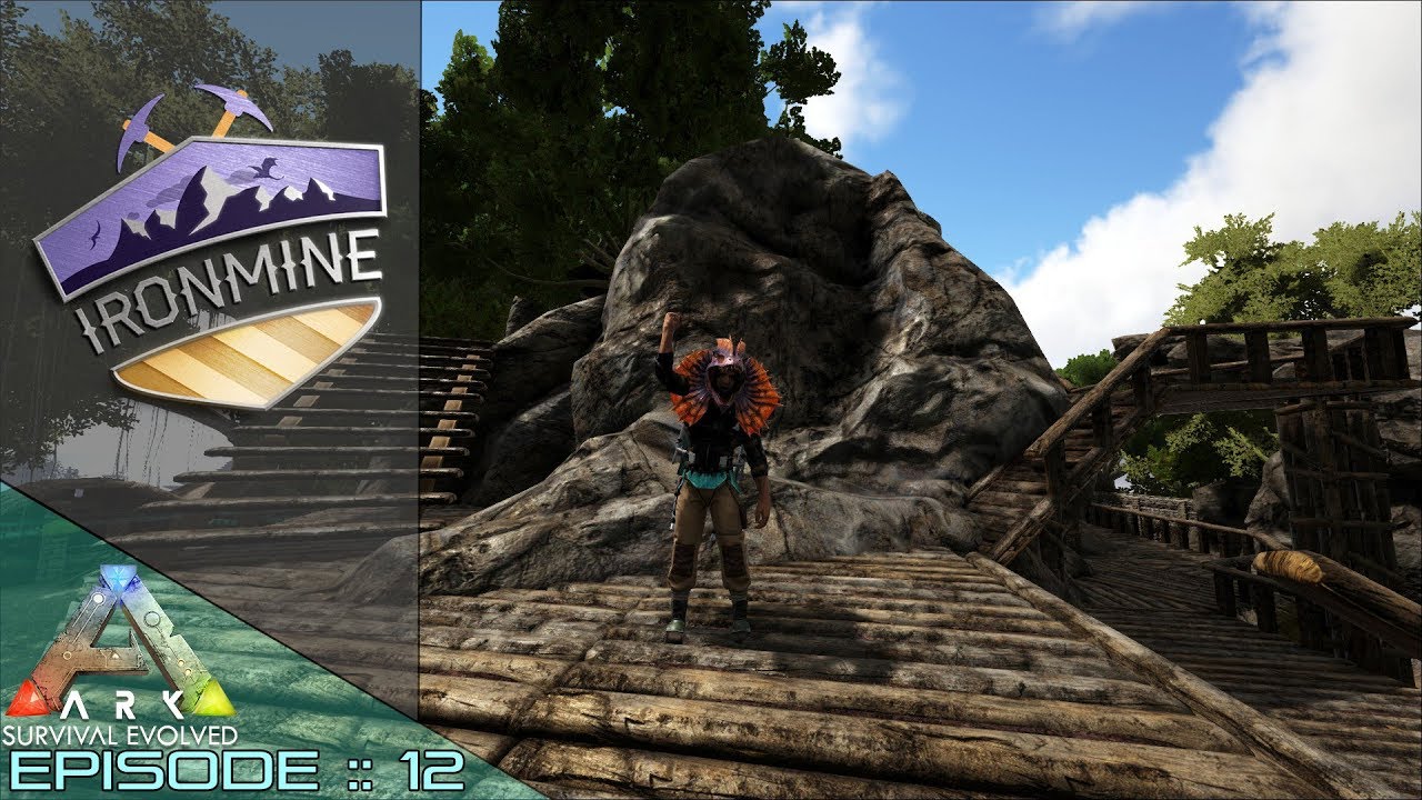 ARK SURVIVAL EVOLVED | CLIFF BUILDING & BONE COLLECTING! | Ep 12 (IRONMINE CLUSTER RAGNAROK)