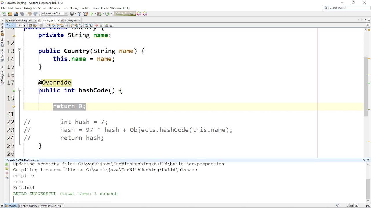 HashMap and HashSet in Java - 06 - HashMap and hashcode round-up