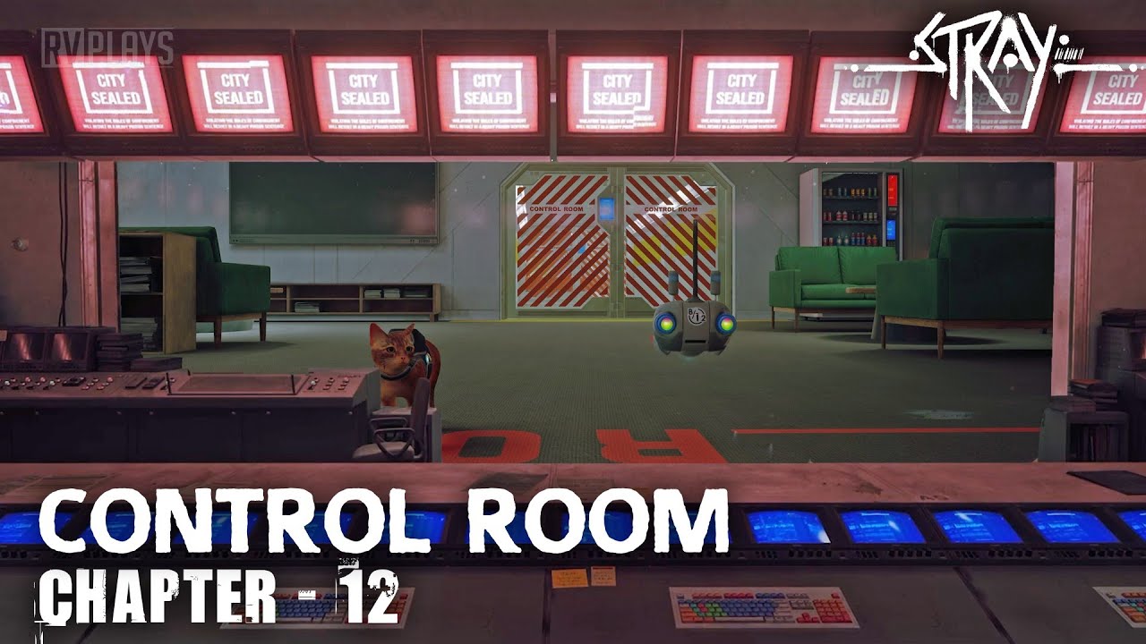 Stray : Chapter 12 - Control Room (PlayStation 5 Gameplay)
