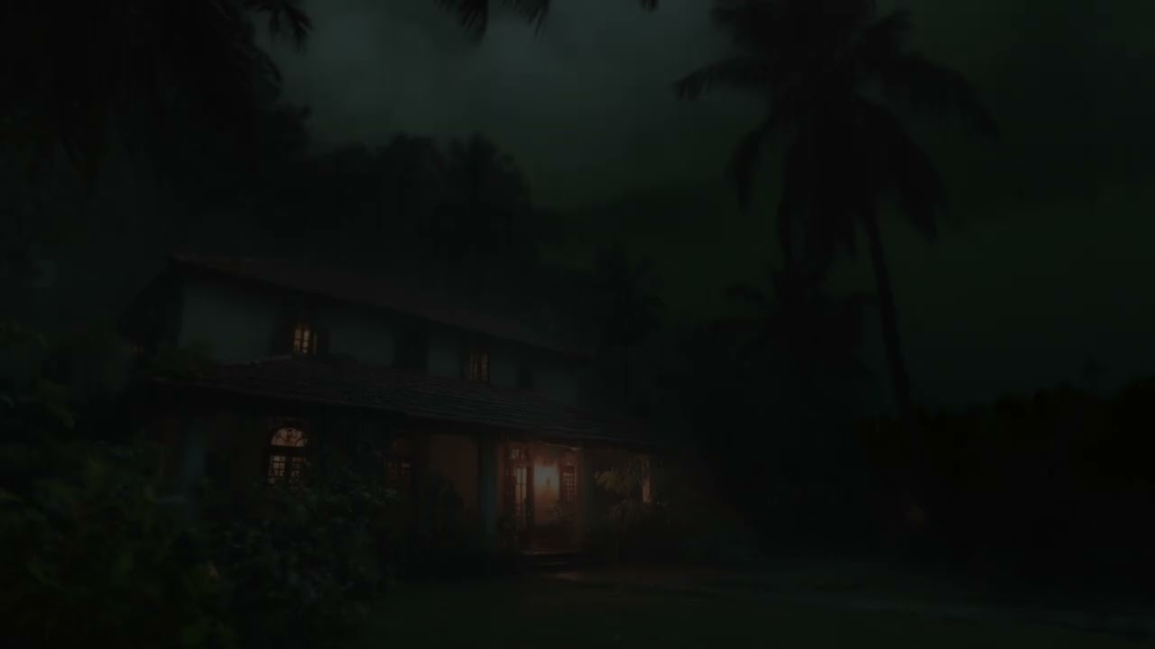 ⚡ Mountain Storm Engulfs Forest Retreat Lightning Cracks Above Wooden Cabin | Calm Before the Storm