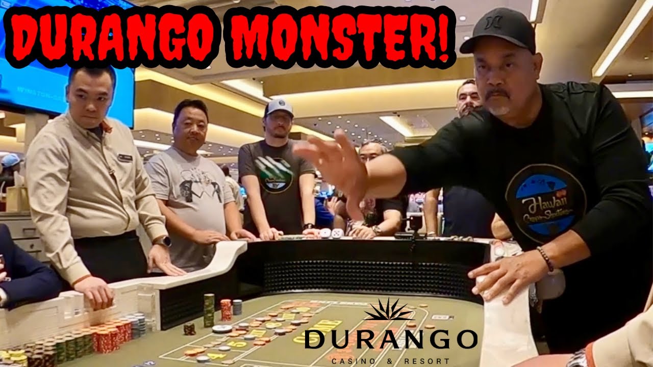 Fire🔥Bet Monster Roll thrown Live on the Craps Table at Durango Casino!