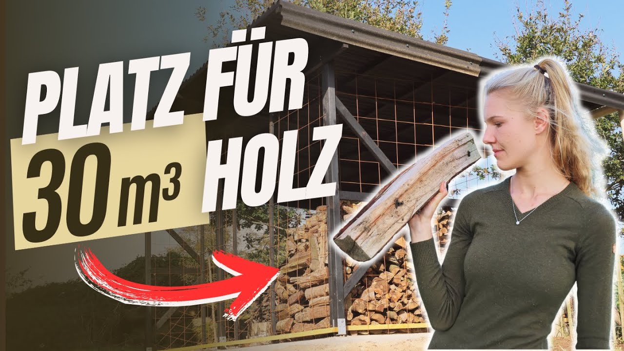 DAMIT sparen wir richtig Geld! 🤑 | Der Bau des Holzlagers von Anfang bis zum Ende 🔥