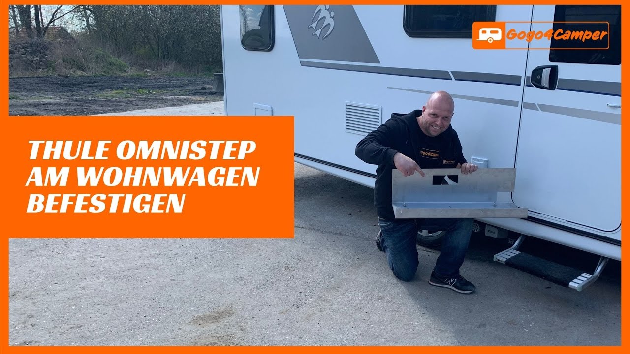 Thule Omnistep Trittstufe am Wohnwagen befestigen - Unterkonstruktion aus Edelstahl | [GOGO4CAMPER]