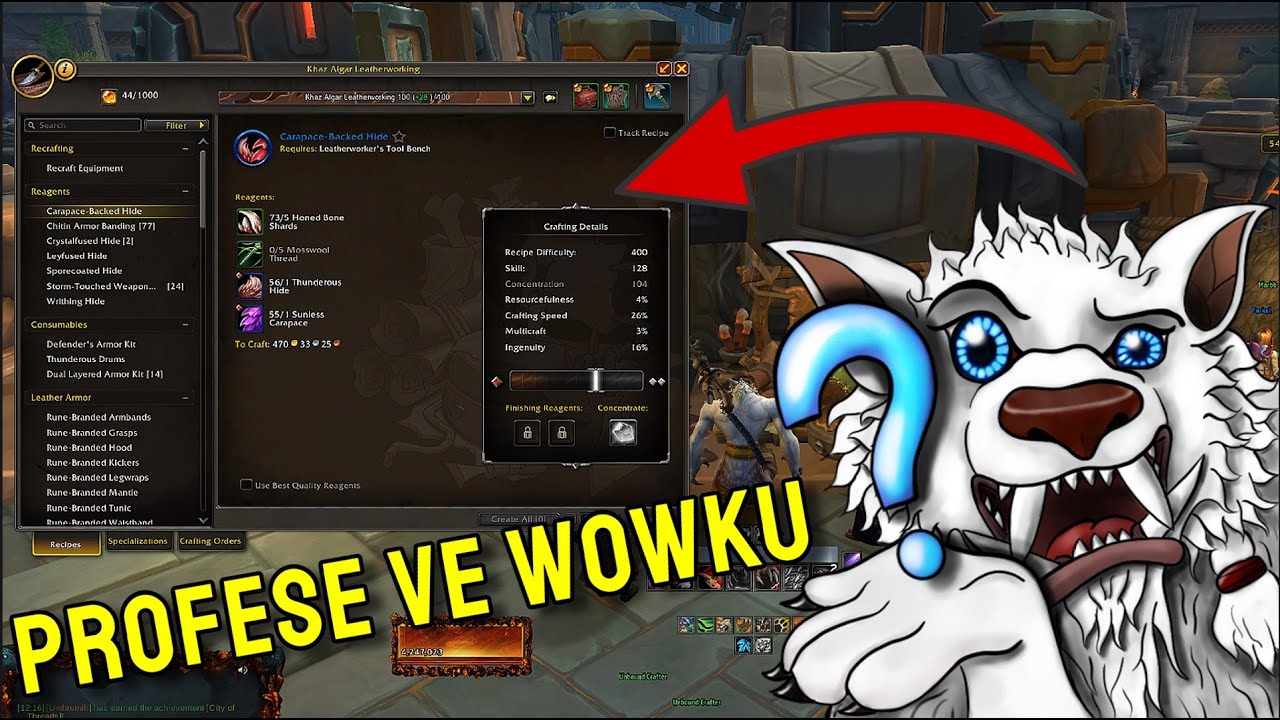 Profese a jak na ně? - World of Warcraft - The War Within