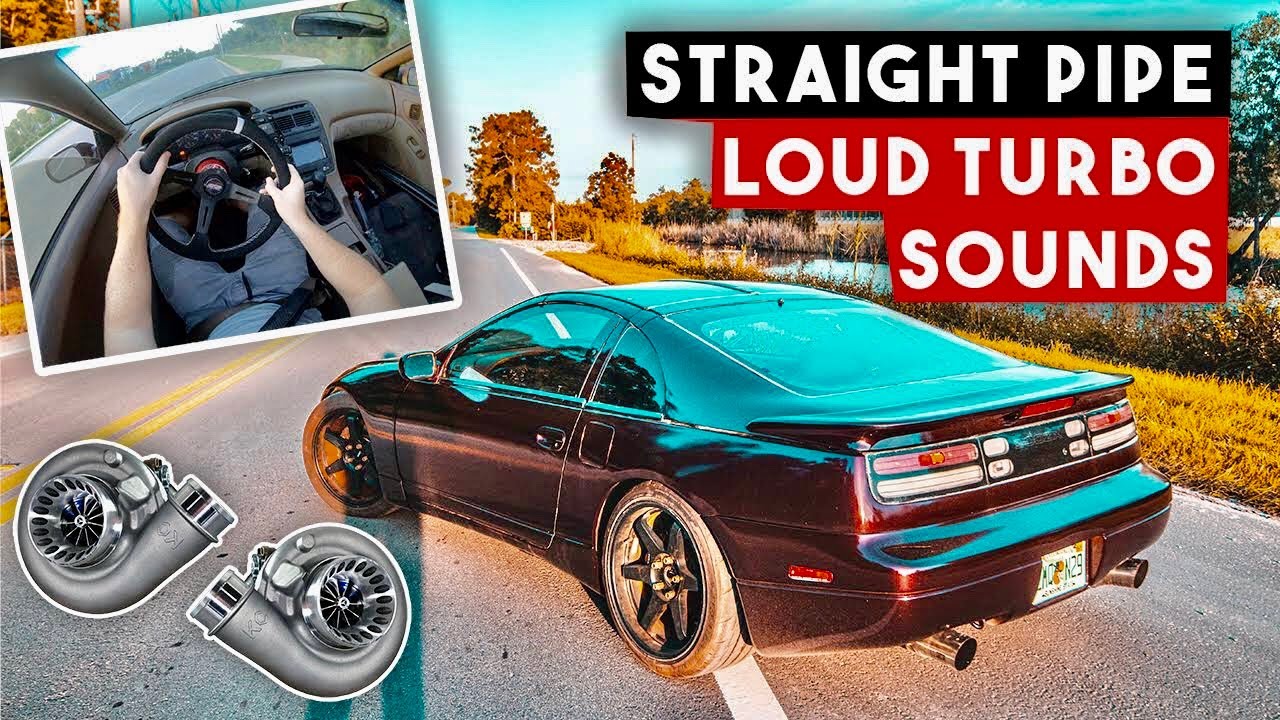 Straight Pipe JDM Twin Turbo NISSAN 300ZX POV Drive! [RAW TURBO/ Blow Off Valve]  0-100
