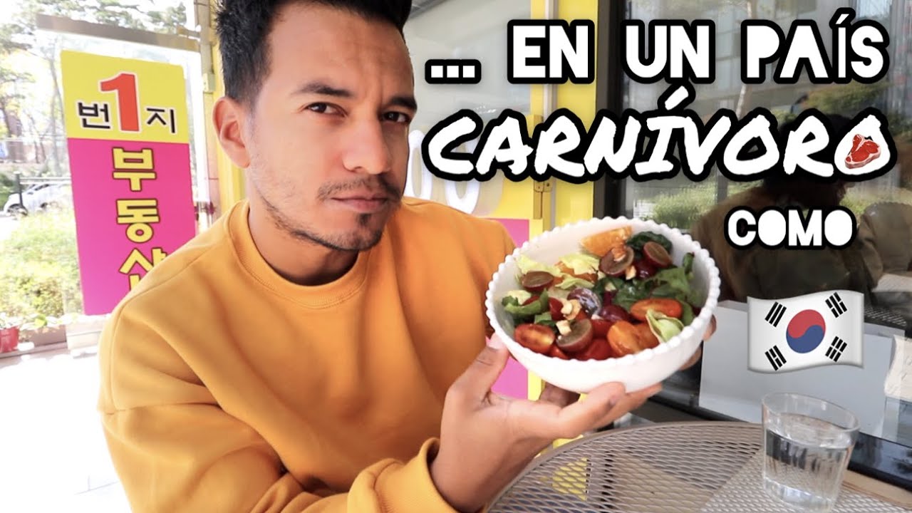 SIENDO VEGETARIANO 🌱por UN DIA en COREA (un país carnívoro 🥩)