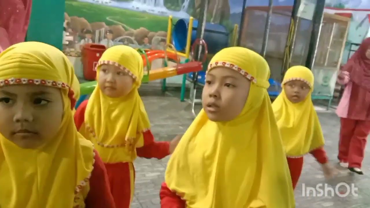 Antusiasnya anak-anak senam dengan penuh ceria 