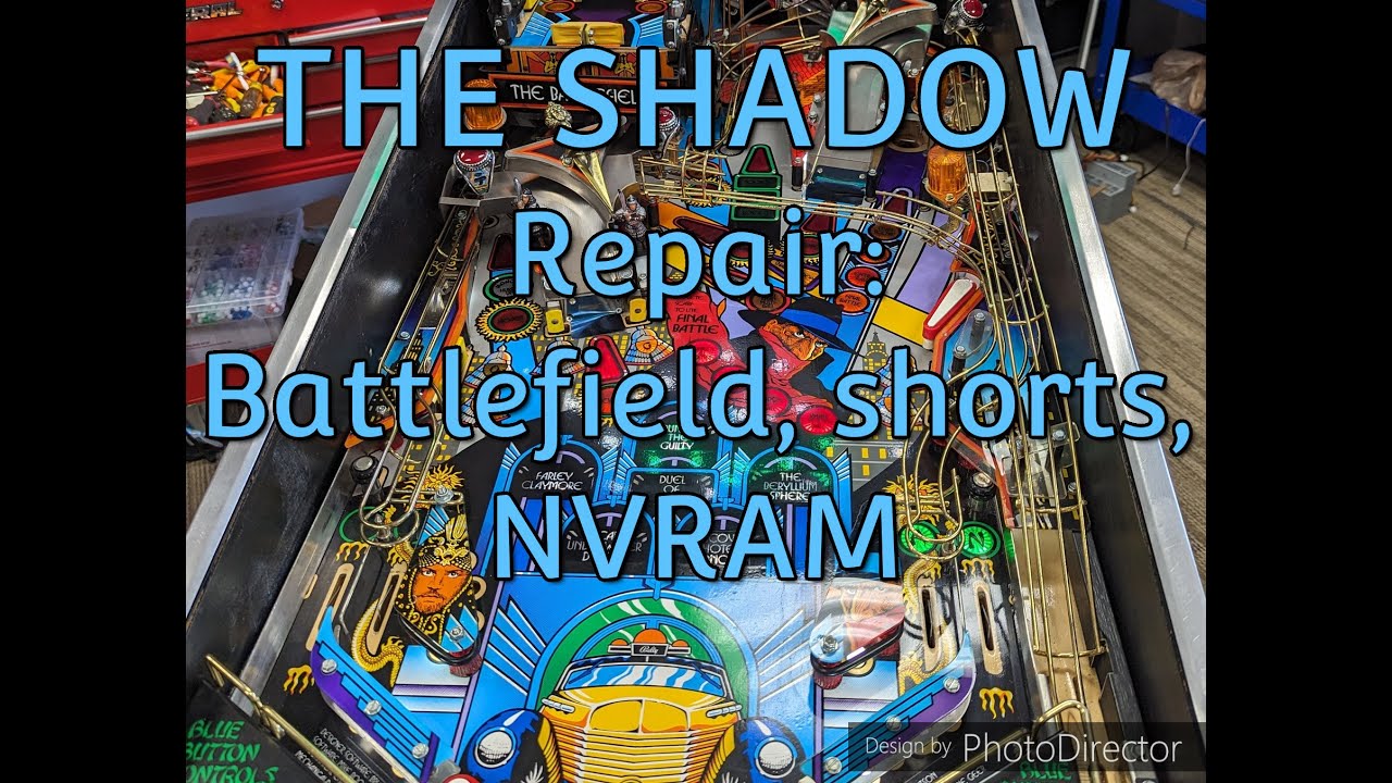 Ремонт Shadow Pinball — ошибка Battlefield, короткое замыкание в катушке дивертора, добавление NVRAM