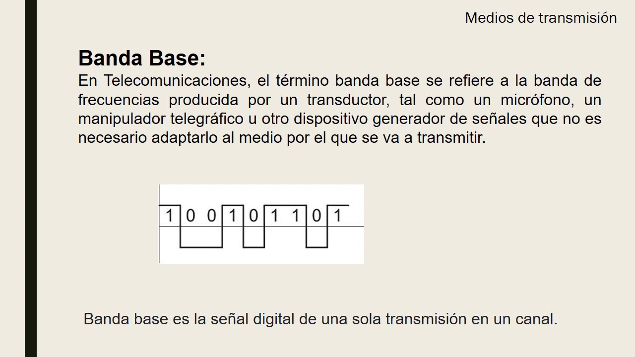 Banda Ancha y banda base 3° Tecnología