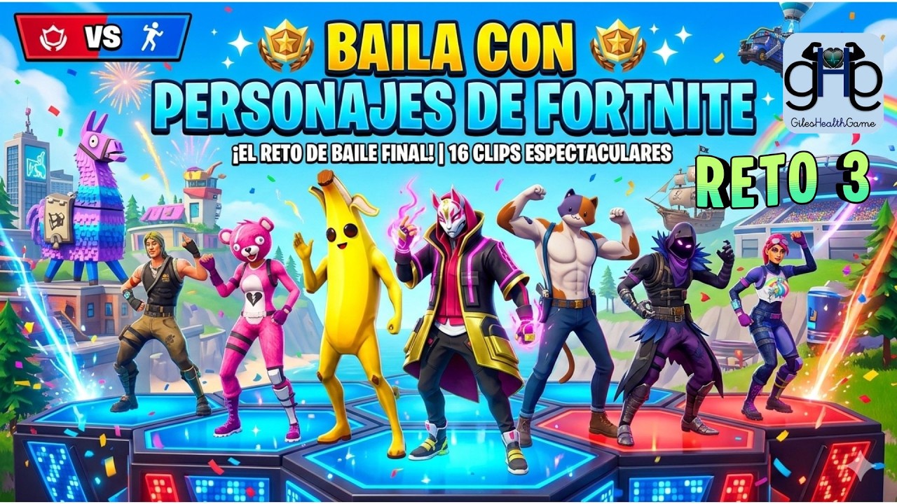 BAILA CON FORTNITE | Viral Game | Escoge tu SKIN (COLOR) | Reto 3