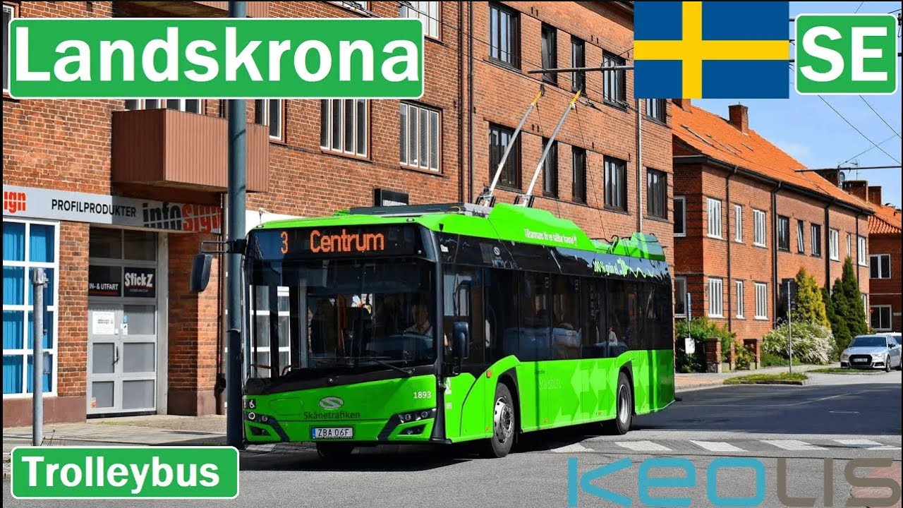 🇸🇪 LANDSKRONA TROLLEYBUS 2025 | Trådbussar i Landskrona【4K】