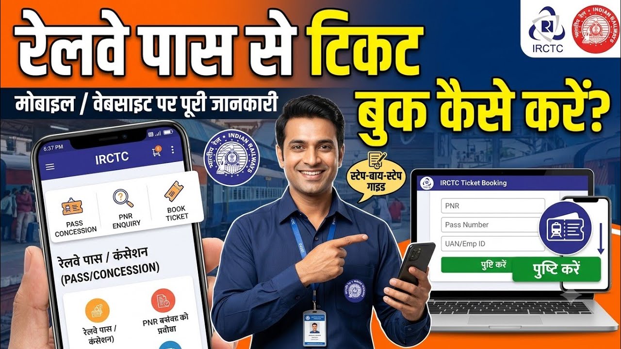 How to Book a Train Ticket Using a Railway Pass, Railway Pass Ticket Booking Online