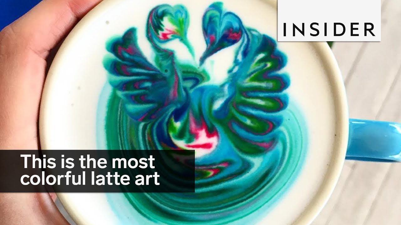 This barista makes the most colorful latte art ever