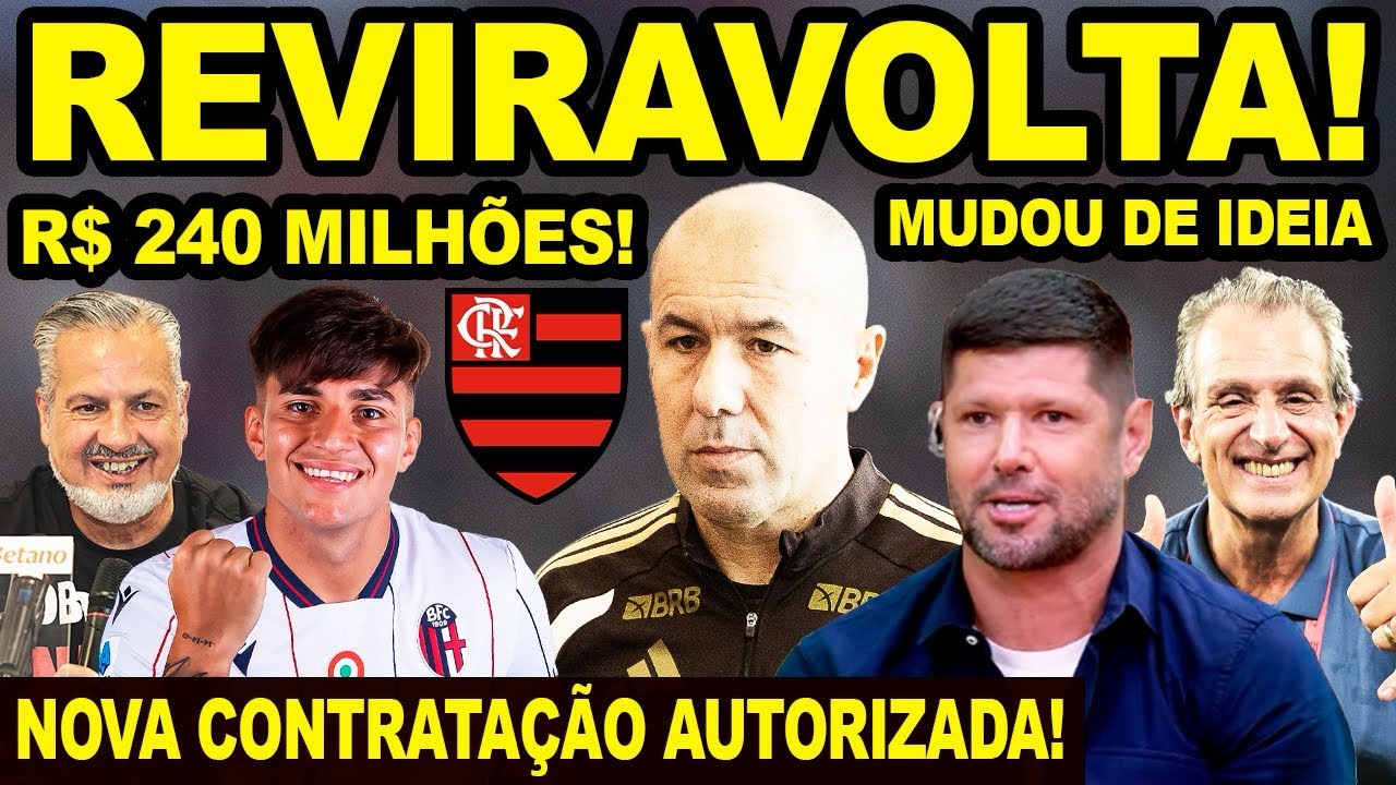 REVIRAVOLTA! LEONARDO JARDIM AUTORIZOU CONTRATAÇÃO DE CENTROAVANTE! FLAMENGO DE VOLTA AO MERCADO! E+