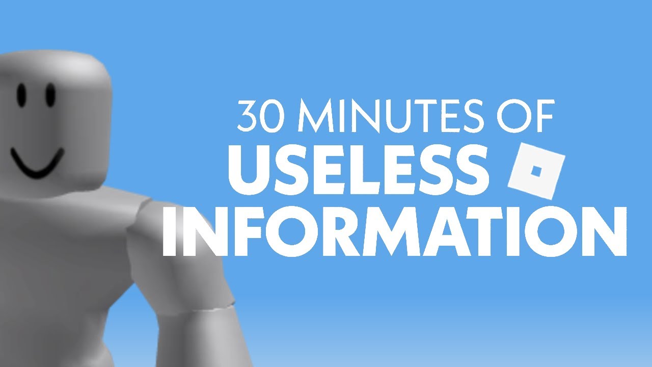 30 минут бесполезной информации о ROBLOX