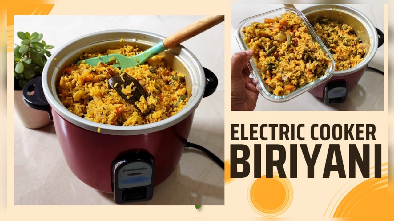 Electric cooker Vegetable Biryani| Easy One Pot Veg Biryani Recipe#ElectricCookerBiryani #VegBiryani