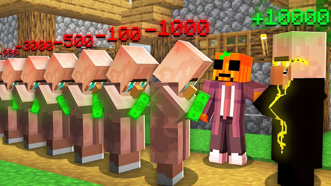 Un Aldeano Millonario le Quitó el Dinero a Mi Aldea de Minecraft
