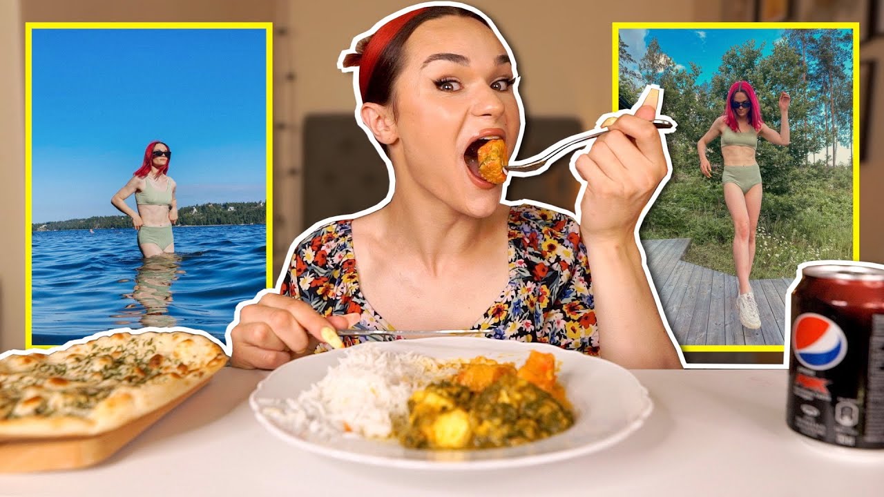 FÖRSTA GÅNGEN I BIKINI - det gjorde så ont | Mukbang