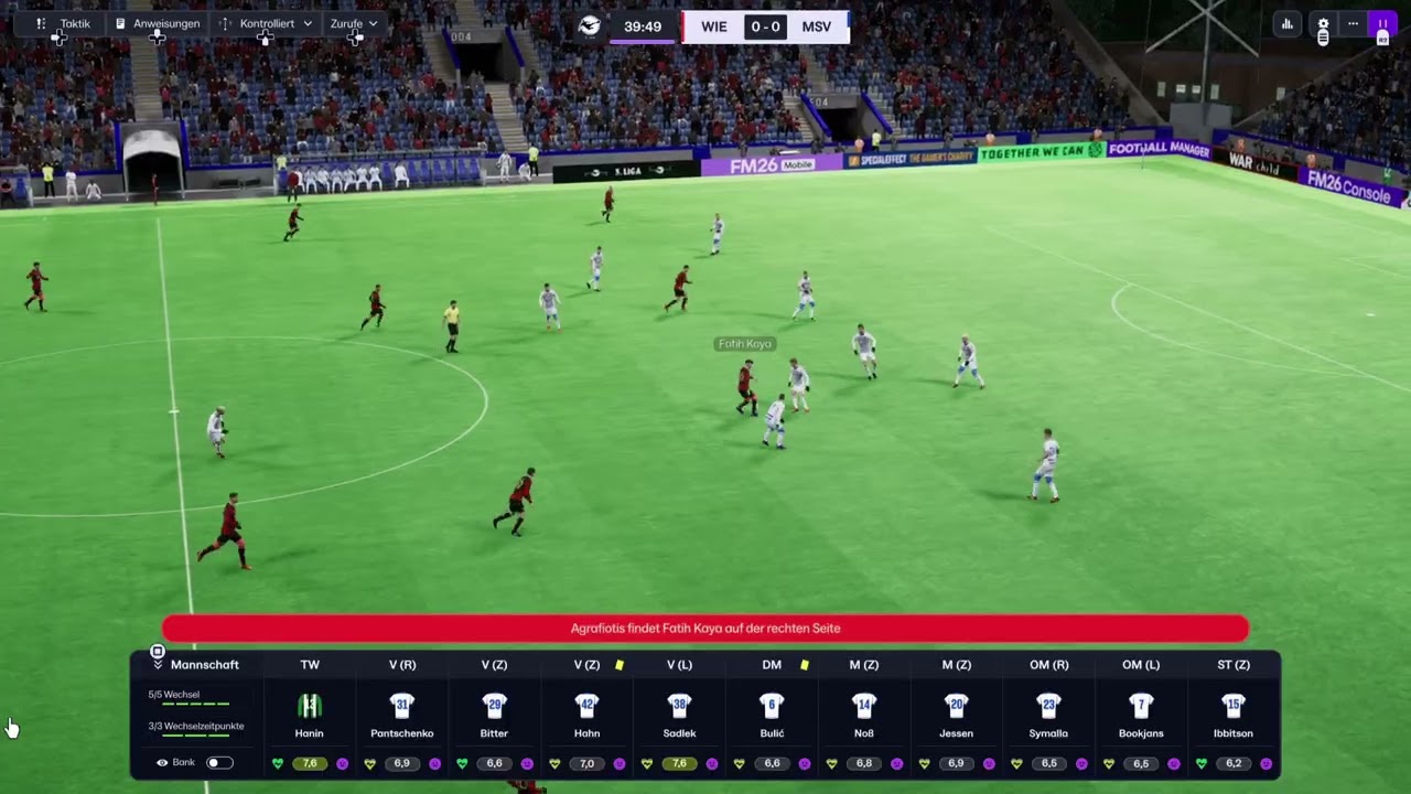 Football Manager 26 Ps5 #15 MSV Duisburg Karriere Wiesbaden is a harte Nuss 😳