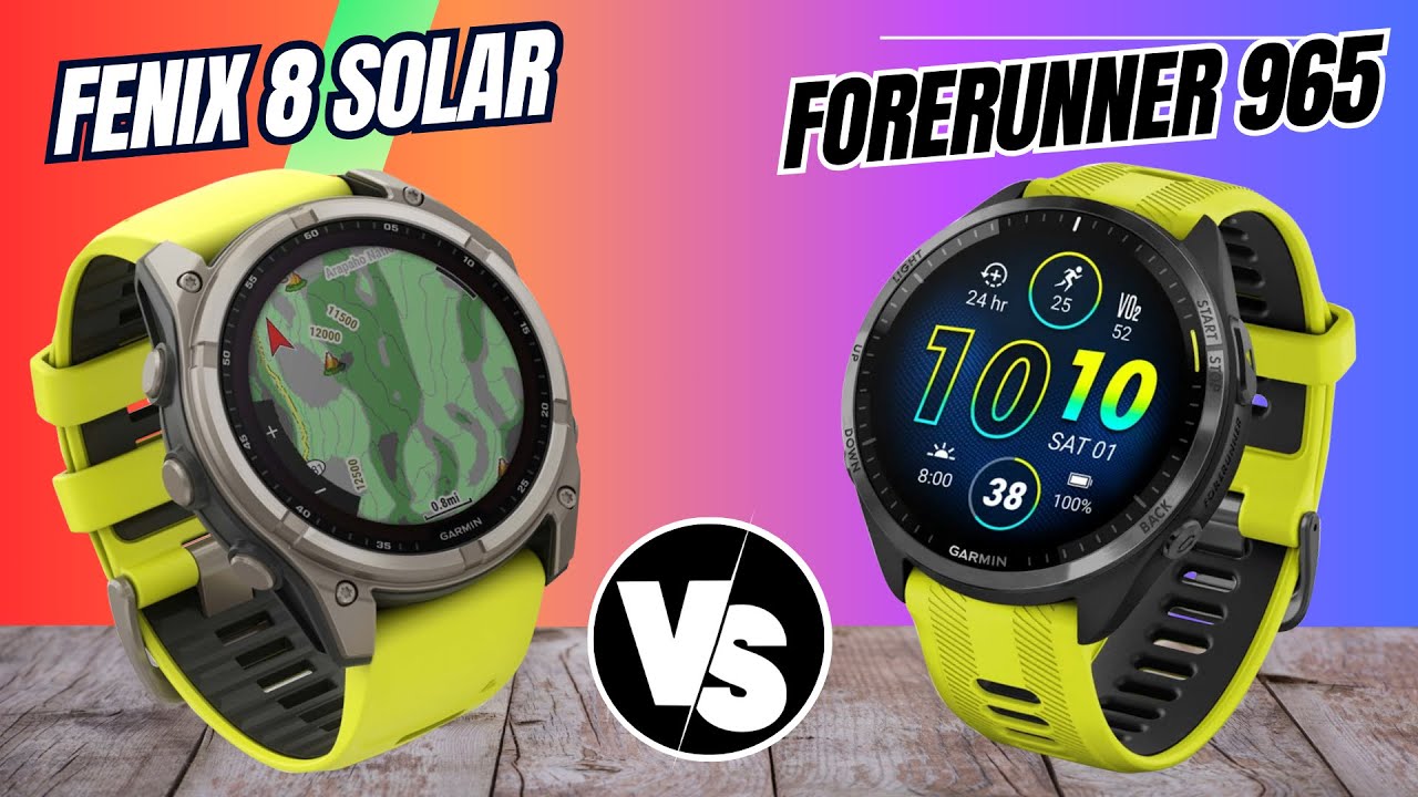 Garmin Fenix 8 Solar vs Garmin Forerunner 965