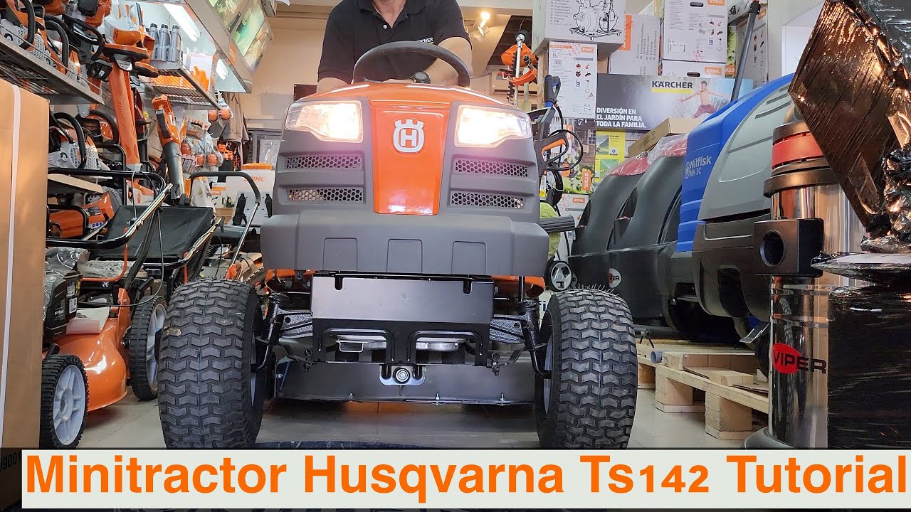 ¡Tutorial completo minitractor HUSQVARNA TS 142! Todo lo que necesitas! Unboxing - Review @nogalpark