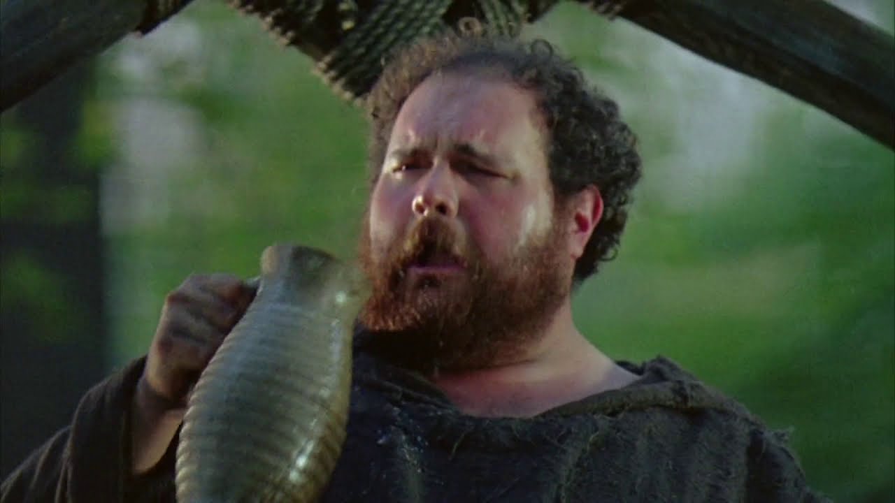 Robin Hood: Prince of Thieves - The assault on food and Father Tac's cart continues