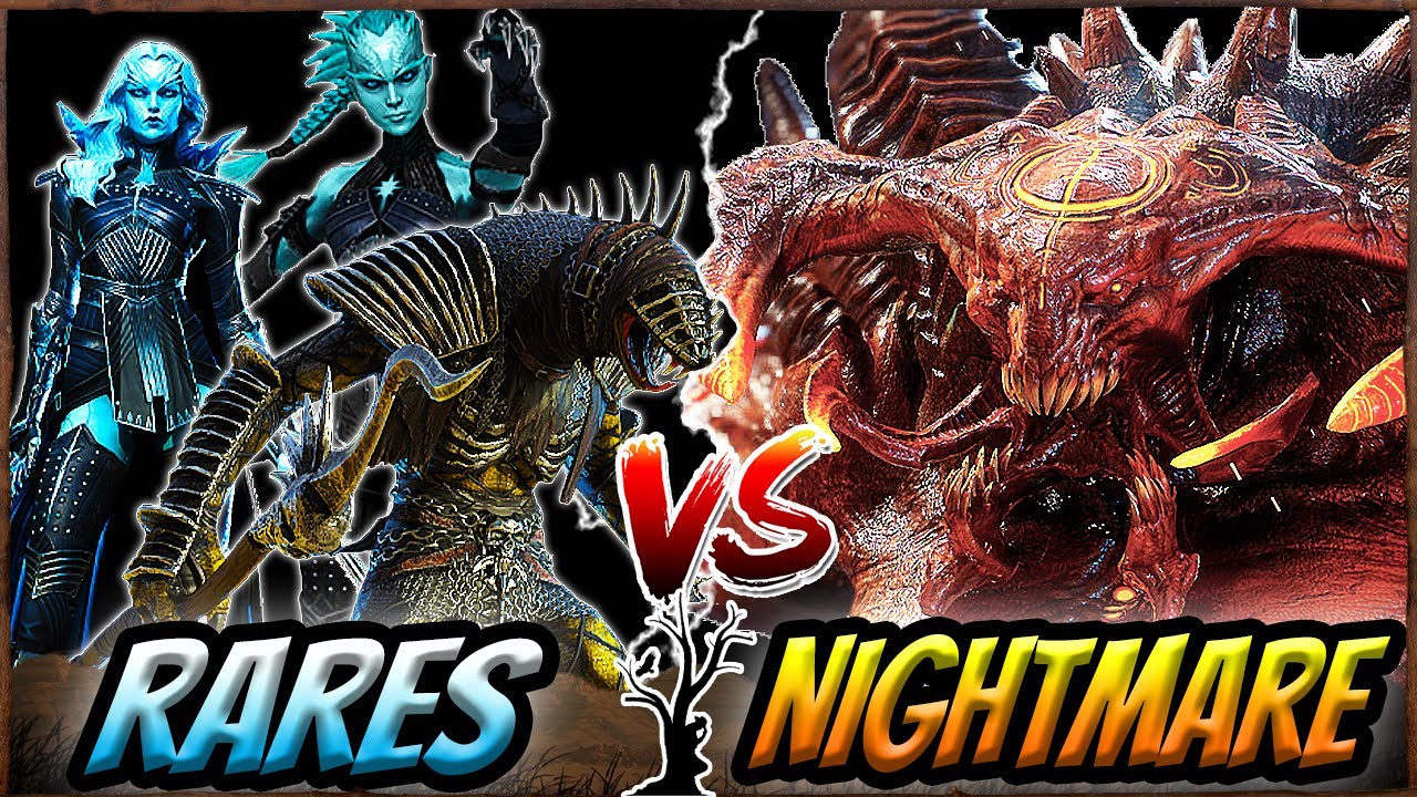 Nightmare Clan Boss Using ALL RARES and Cagebound | Raid Shadow Legends | Test Server
