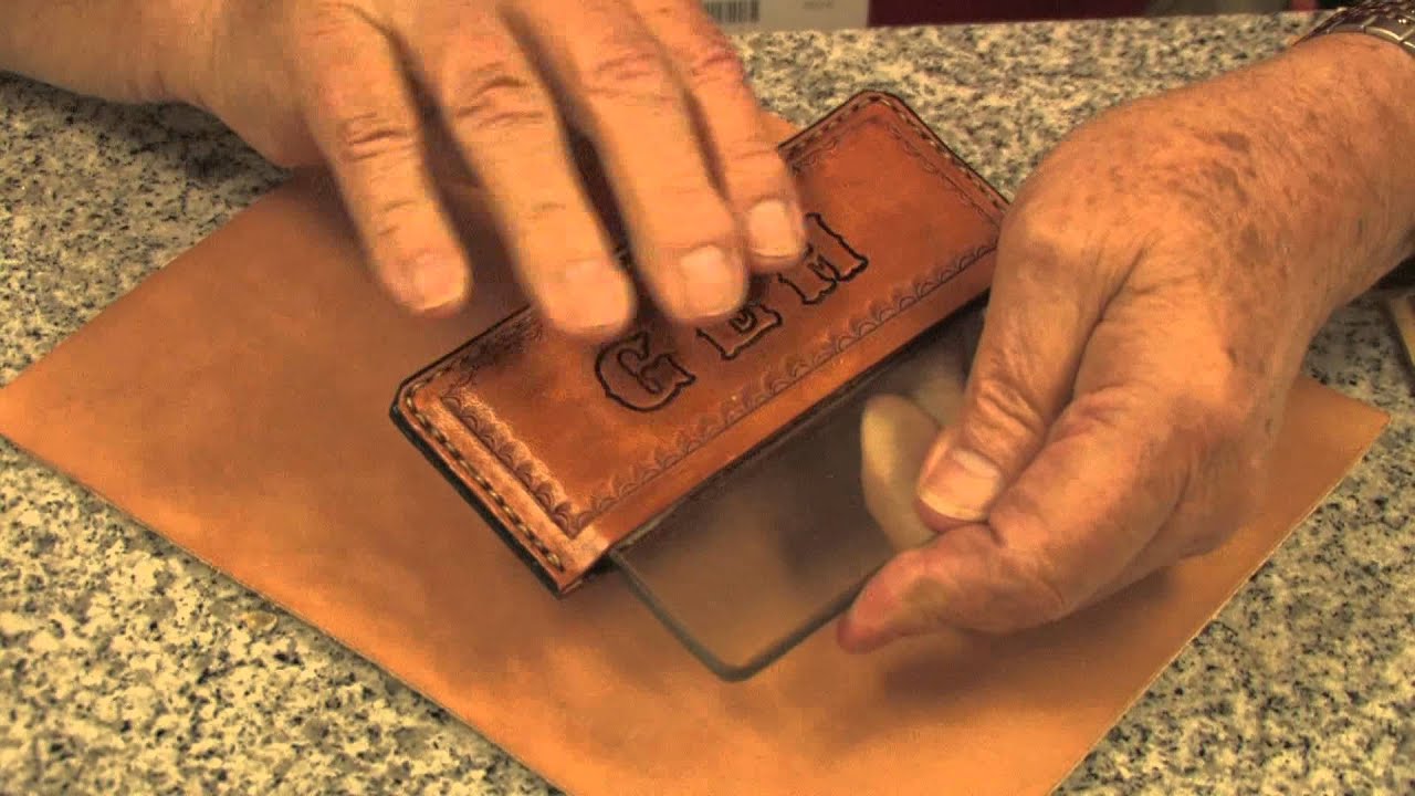 Using A Glass Burnisher On Leather