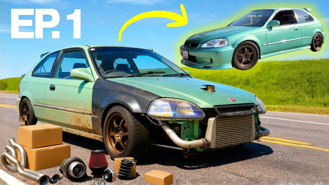 Восстановление заброшенного BIG TURBO Civic за небольшие деньги! Эпизод 1