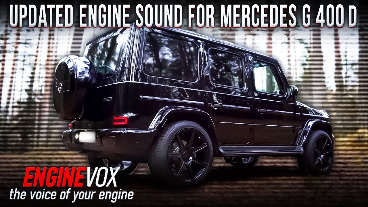 Mercedes G400D with new-generation active sound exhaust system #ENGINEVOX.