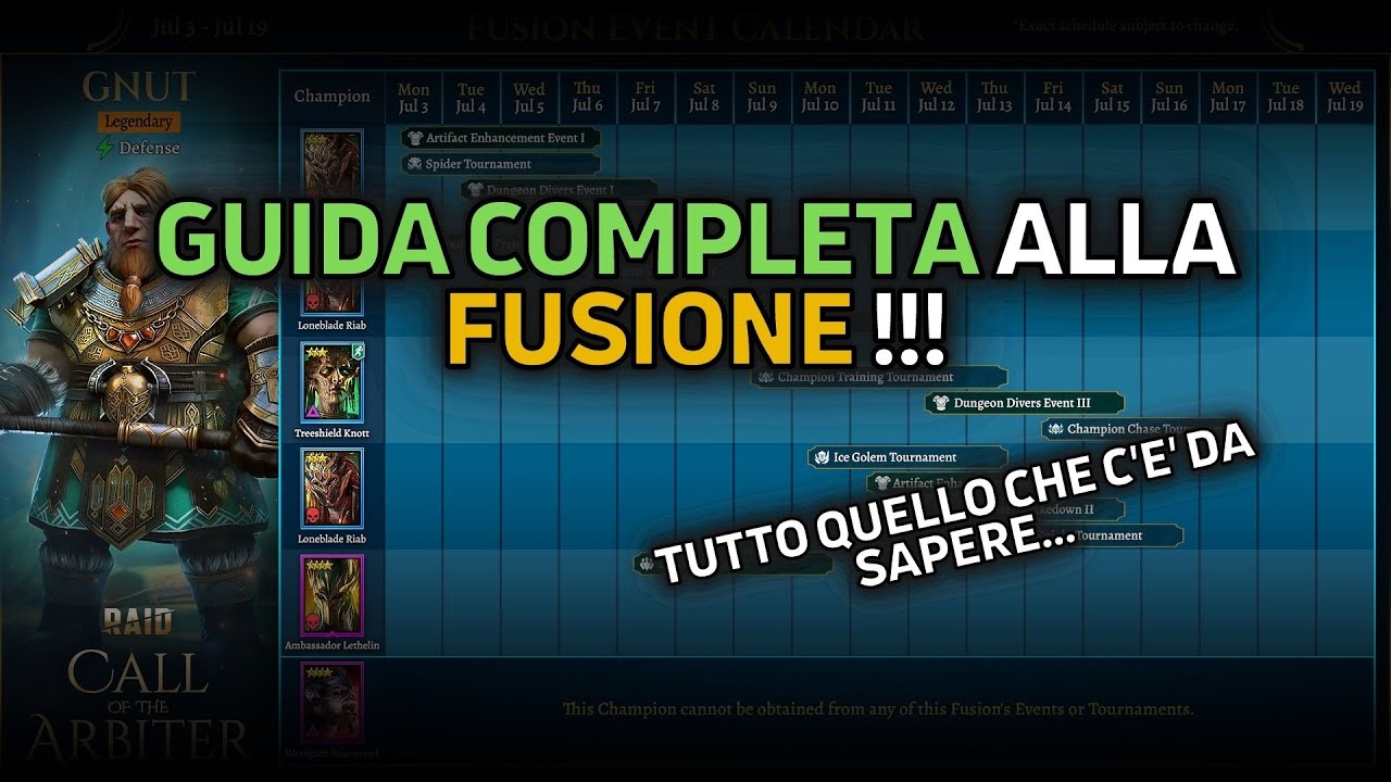 🇮🇹 🚨🚨 Guida Completa per le Fusioni 🚨🚨 in Raid Shadow Legends