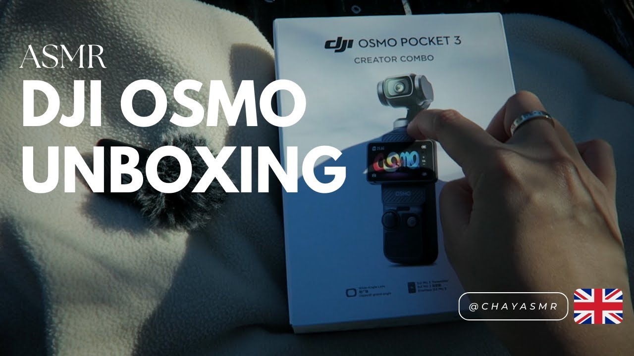 ASMR DJI OSMO Unboxing | tapping, unwrapping and plastic tinglezzzz