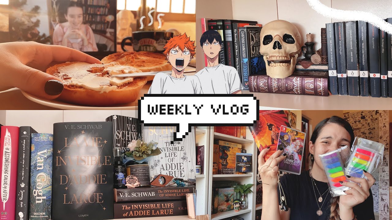 anime merch + book haul, reading updates & more 💌 ✨ weekly vlog