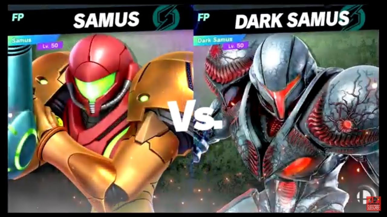 Super Smash Bros Ultimate Amiibo Fights  – Request #24933 Samus vs Dark Samus Giant battle