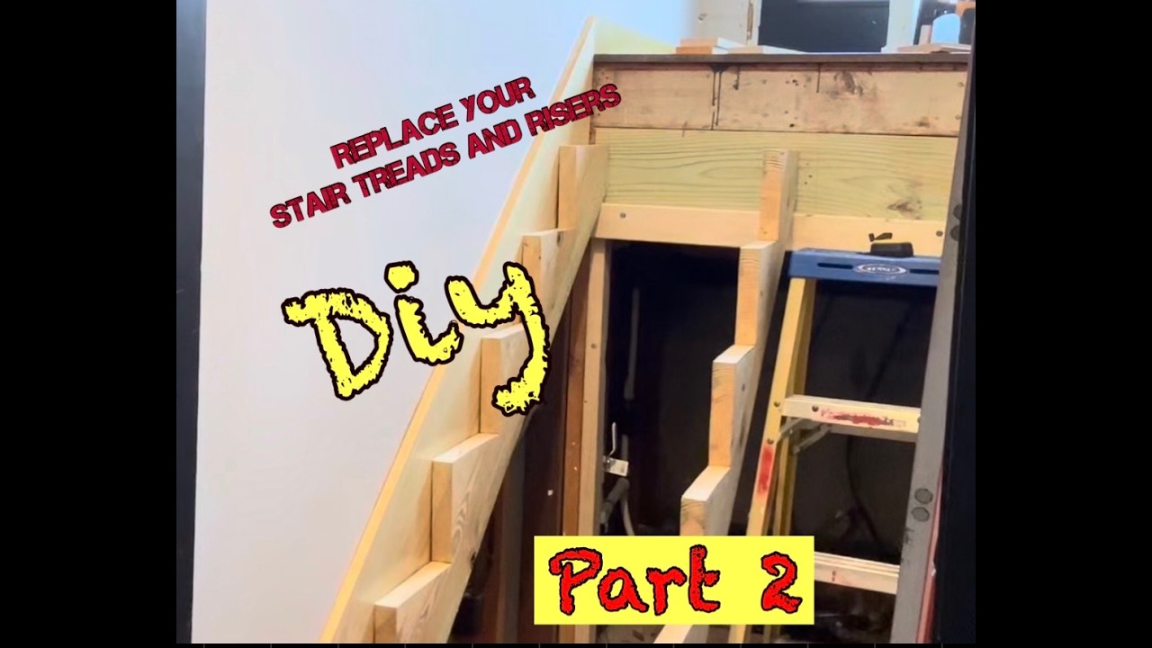 Replace stair treads & risers Part #2