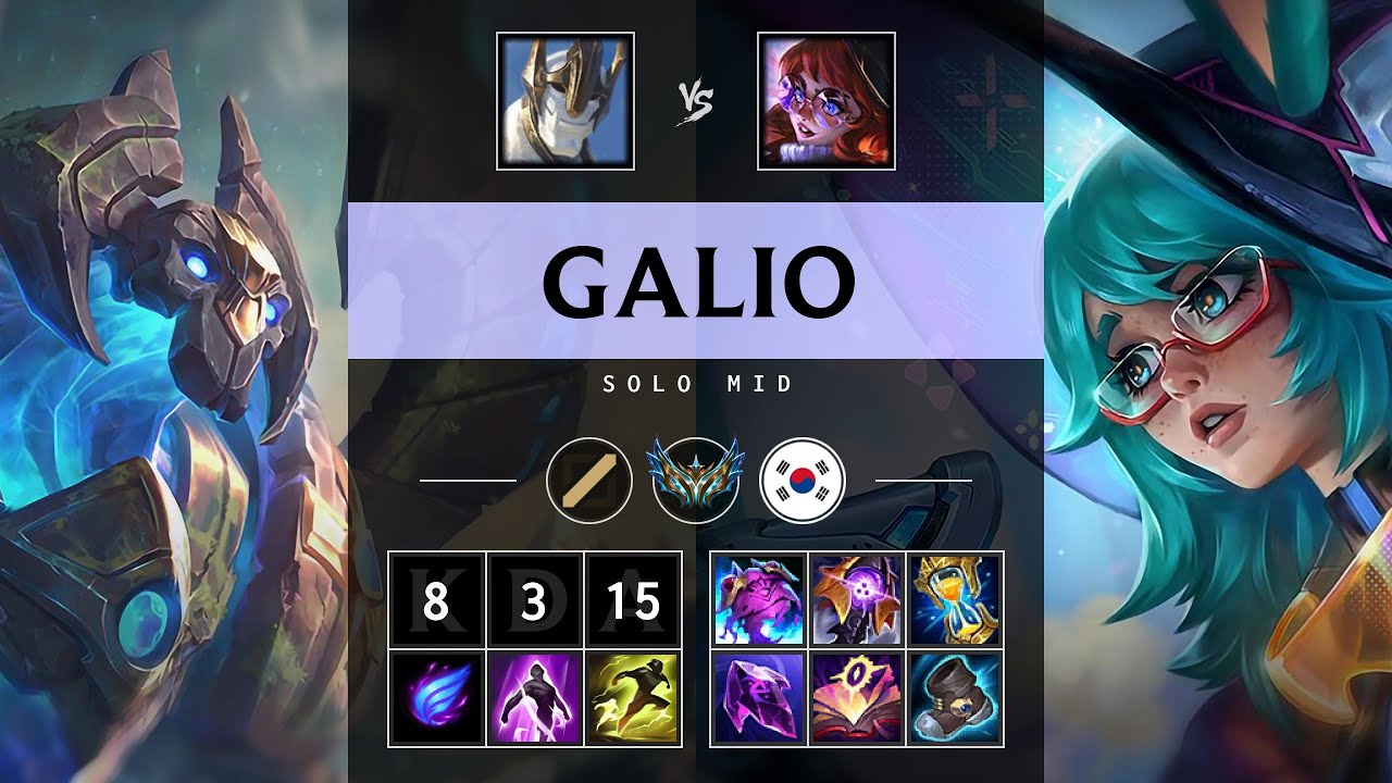 Galio Mid vs Aurora - KR Challenger Patch 25.14