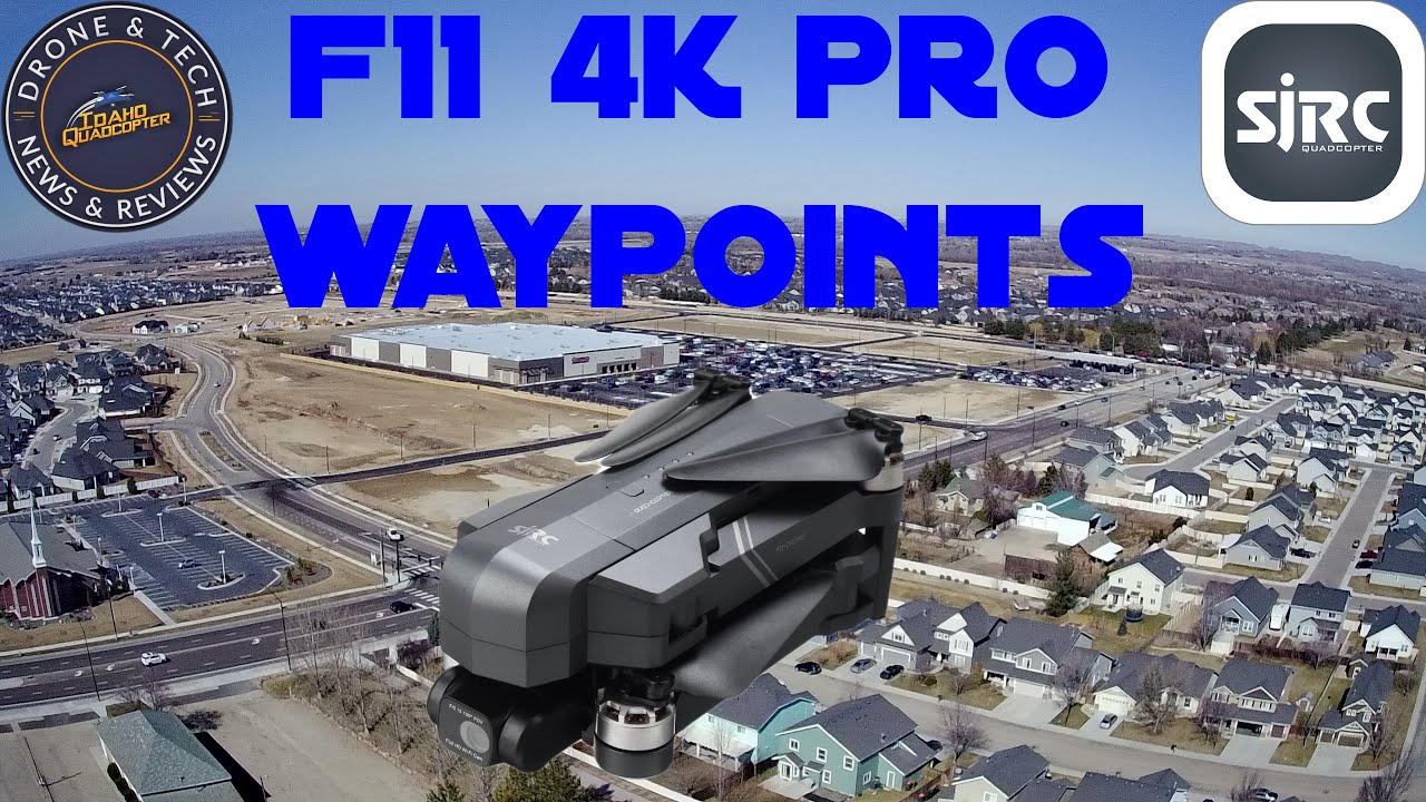 Тестирование полётов SJRC F11 4K Pro Waypoint POI и Follow Me