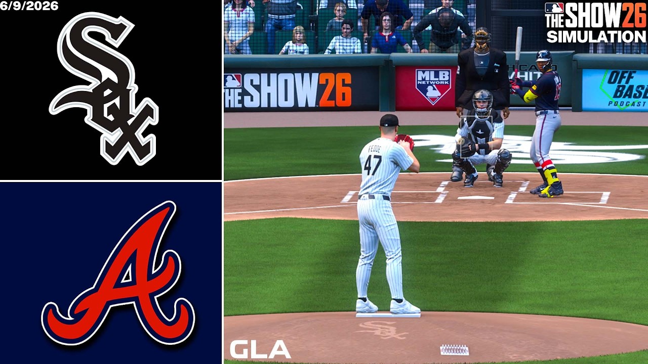 Braves vs. White Sox Simulation | 6/9/26 | MLB The Show 26 PS5 Gameplay