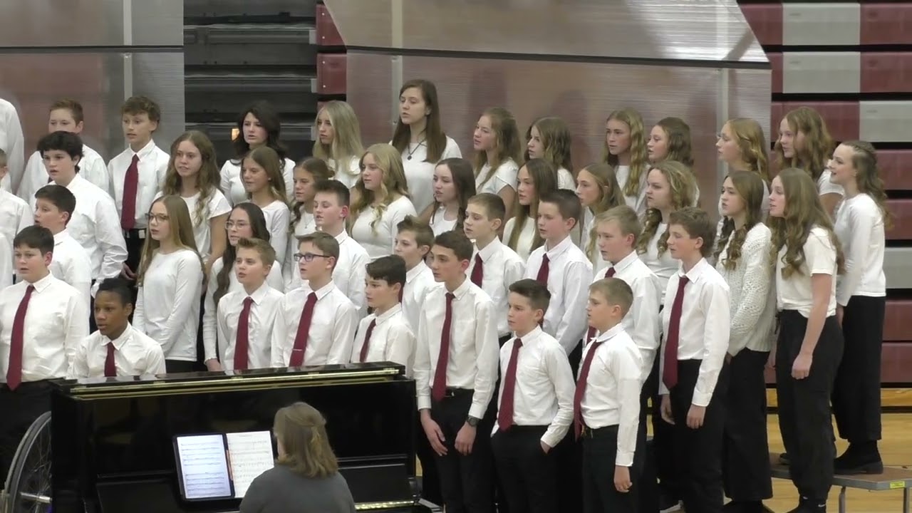 2025-26 Winter Band and Choir Concert 7th and 8th Grade Choir